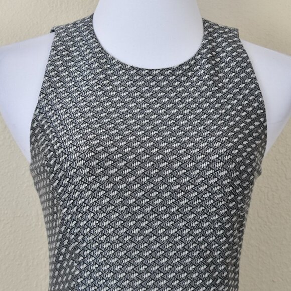 Theory Trekana Printed Textured Fit and Flare Dress 2 - Picture 2 of 8